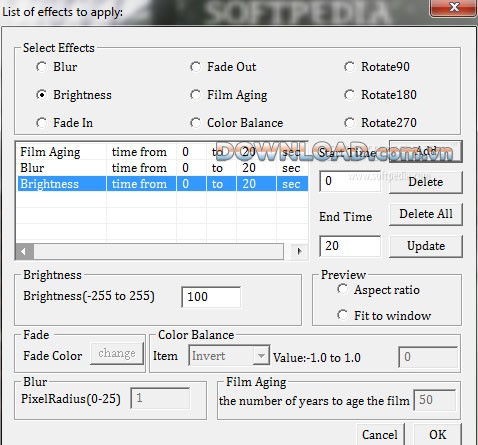 Video Effect to MPEG Converter