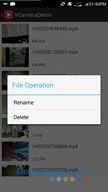 Các tùy chọn của Video Player Perfect