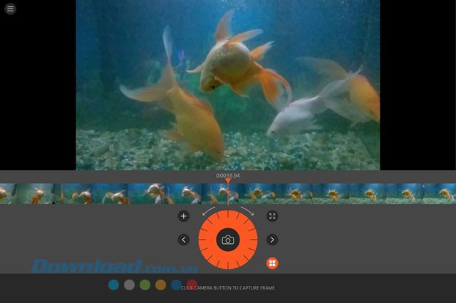 Giao diện ứng dụng Video to Photo cho Windows 8