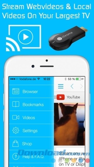 Video & TV Cast for Chromecast cho iOS stream video