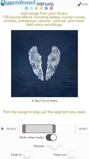 Thêm bài hát vào video