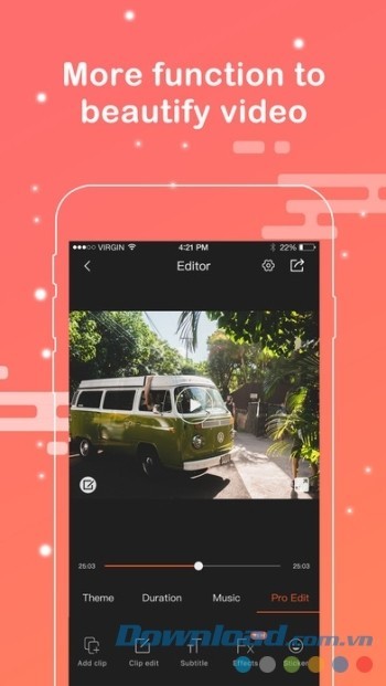 Công cụ làm phim phong phú