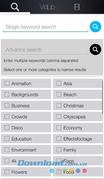 Tìm kiếm dễ dàng video trên VidLib