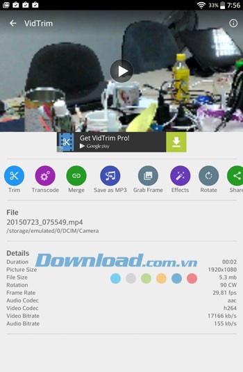 VidTrim cho Android
