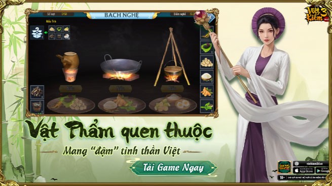 Nhiều vật phẩm quen thuộc, mang đậm tinh thần Việt