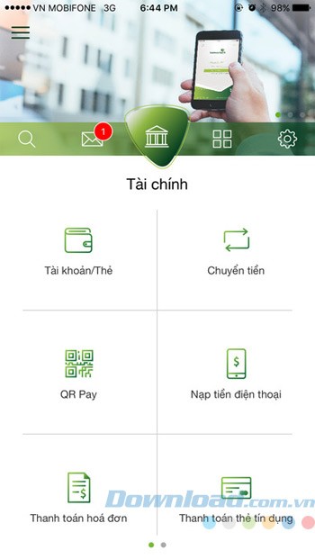 Chức năng chính của Vietcombank
