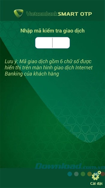 Nhập mã kiểm tra