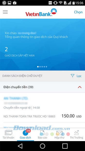Danh sách chờ duyệt
