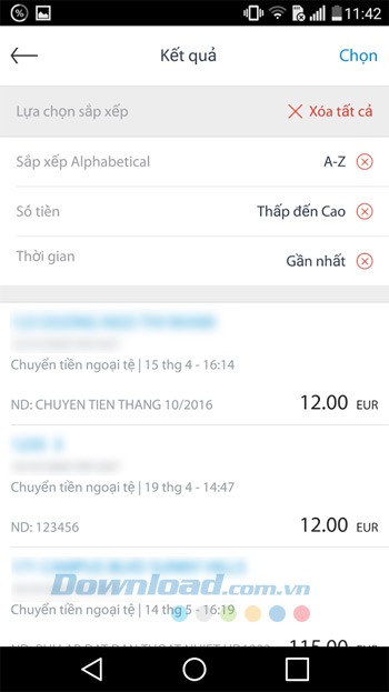 Vấn tin tài khoản