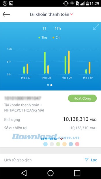 Lịch sử giao dịch