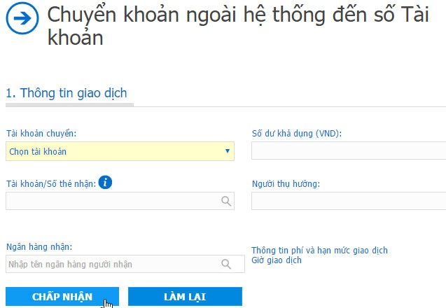 Chuyển khoản trực tuyến