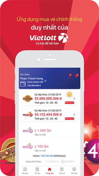 Vietlott SMS MobiFon e 1*237599