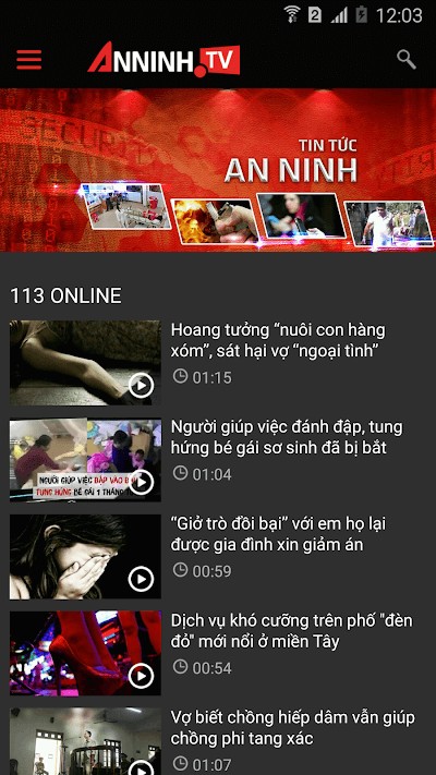 Xem AnNinhTv trên Android