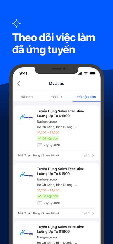 Theo dõi việc làm đã ứng tuyển