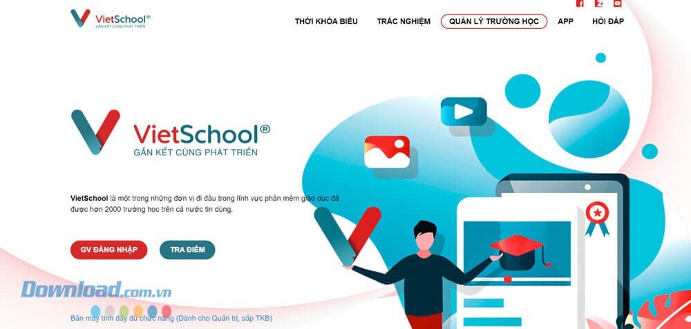 VietSchool Online - Quản lý học sinh trực tuyến.