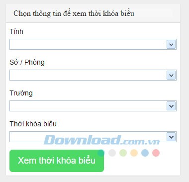 Xem thời khóa biểu
