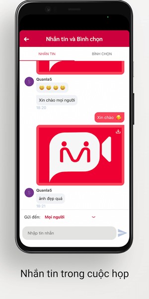 Nhắn tin trong cuộc họp