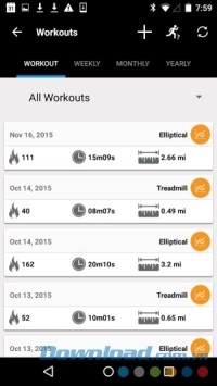 ViewFit cho Android thống kê bài tập
