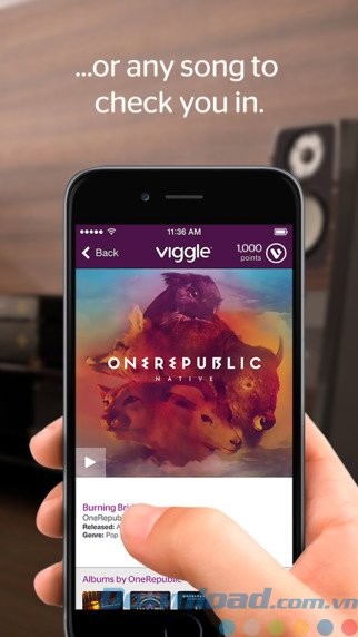 Tương tác bằng hình thức check-in