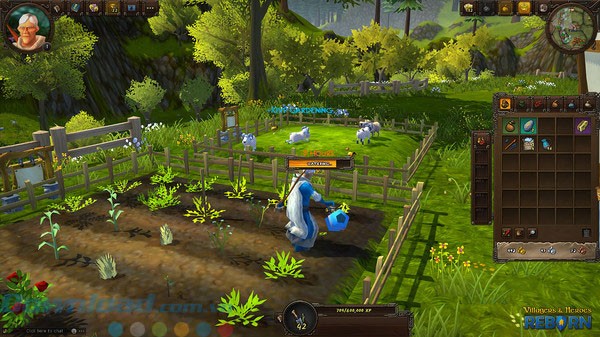 Phát triển trang trại trong Villagers and Heroes