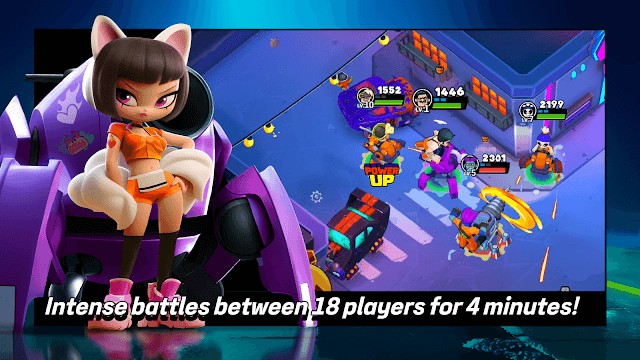 Tham gia các trận chiến căng thẳng giữa 18 người chơi trong vòng 4 phút