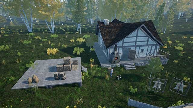 Xây dựng các ngôi nhà hoặc tạo ra một doanh trại khổng lồ