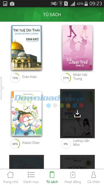 Tủ sách của Vinabook Reader