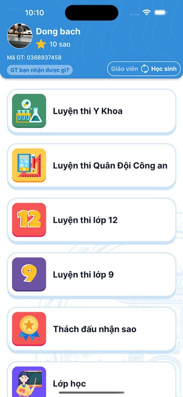 Hỗ trợ ôn thi