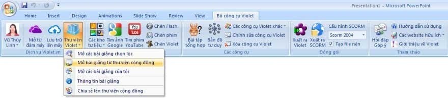 Các giáo viên dễ dàng soạn giáo án điện tử với ViOLET