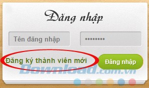 Đăng ký thành viên mới