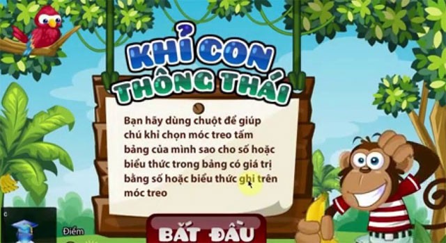 Kiểu bài Khỉ con thông thái