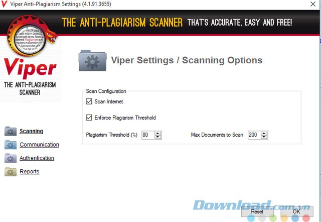 Các lựa chọn cài đặt phần mềm