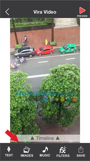 Thực đơn biên tập video