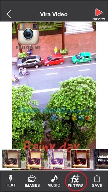 Bộ lọc video đa dạng