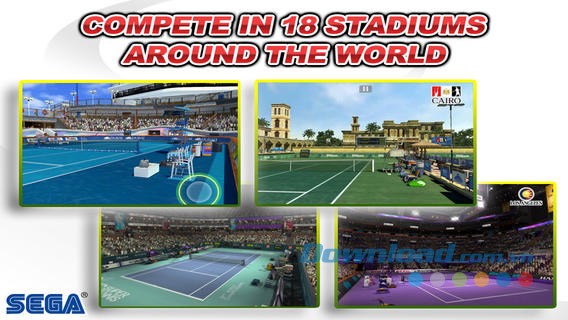 Virtua Tennis Challenge cho iOS mang tới 18 sân vận động nổi tiếng thế giới