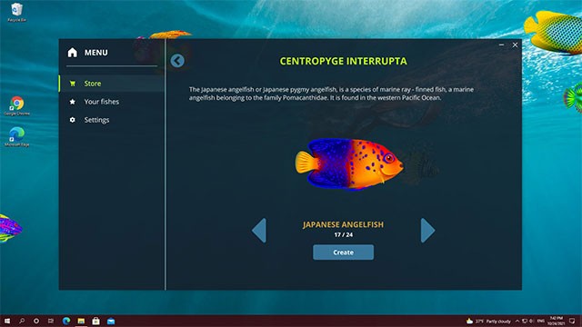 Khám phá tên và thông tin về các loài cá trong Virtual Aquarium game