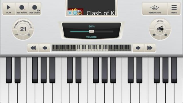 Ứng dụng học đàn piano trên điện thoại Virtual Piano Keyboard