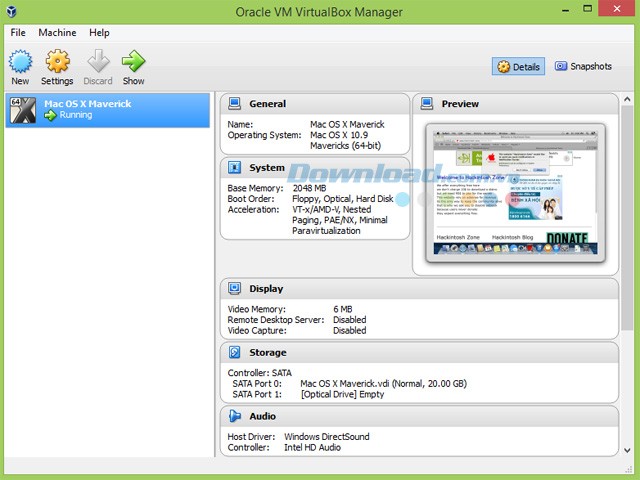 VirtualBox trên Windows 8.1