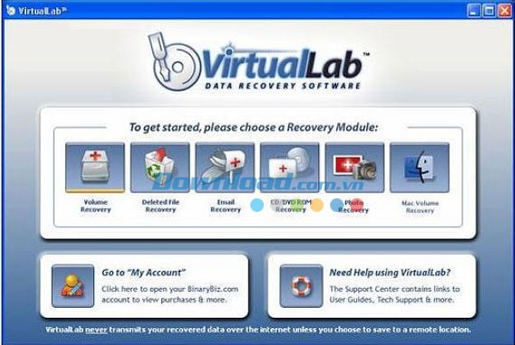 VirtualLab Data Recovery
