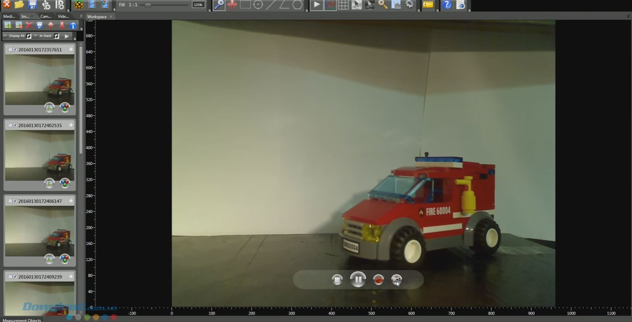 Có thể làm video đơn giản với Visimetrica