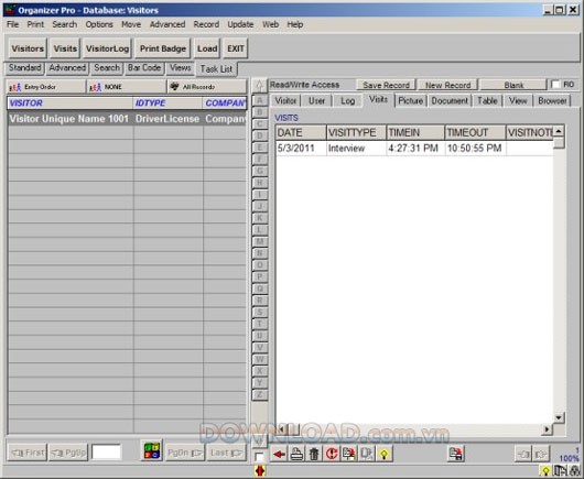 Visitor Organizer Pro