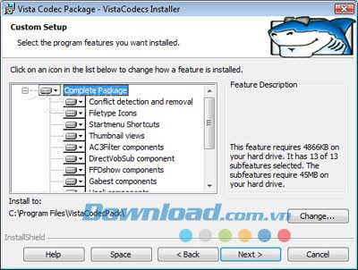 Vista Codec Package