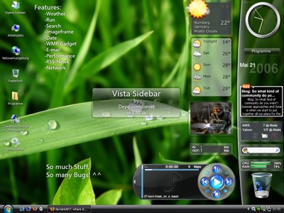 Tạo thanh sidebar cho Windows XP