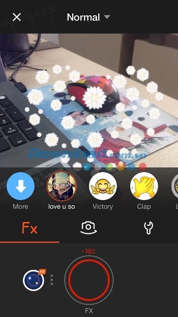 Hiệu ứng quay video dễ thương