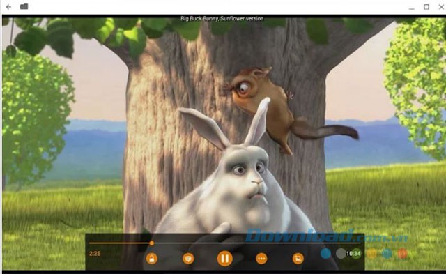 Giao diện chính của VLC for Chrome OS