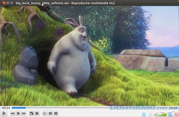 Giao diện của VLC Media Player cho Linux