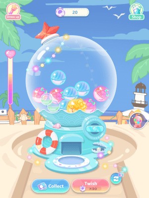 Quay máy gachapon để nhận những phong cách mới