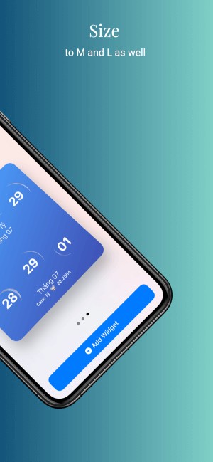 Tạo widget lịch đẹp