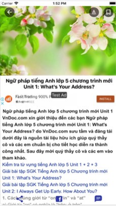 Nội dung bài tập