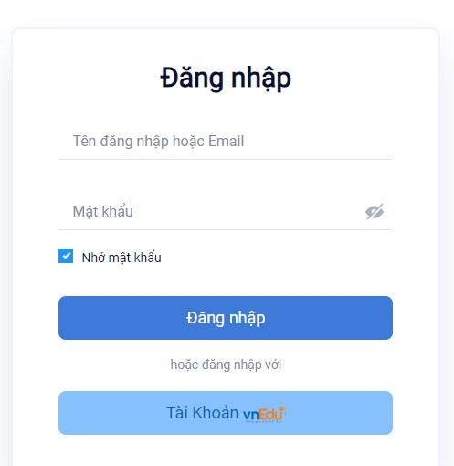 Đăng nhập hệ thống VNPT ELearning